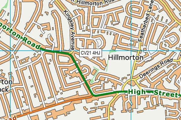 CV21 4HJ map - OS VectorMap District (Ordnance Survey) CV21 4HJ map - OS VectorMap District (Ordnance Survey)