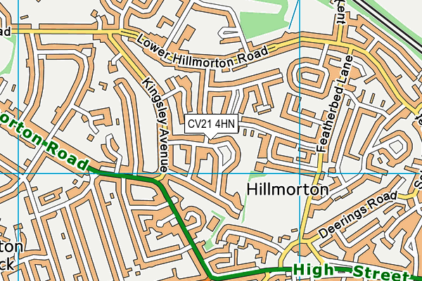 CV21 4HN map - OS VectorMap District (Ordnance Survey) CV21 4HN map - OS VectorMap District (Ordnance Survey)