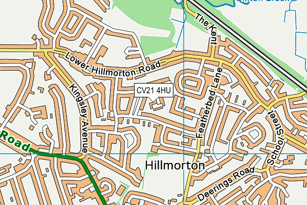 CV21 4HU map - OS VectorMap District (Ordnance Survey)