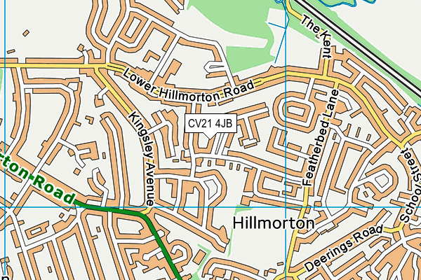 CV21 4JB map - OS VectorMap District (Ordnance Survey) CV21 4JB map - OS VectorMap District (Ordnance Survey)