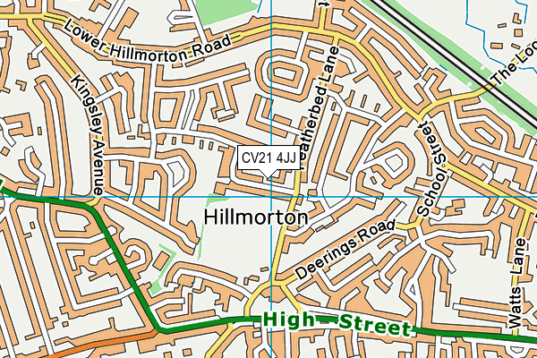 CV21 4JJ map - OS VectorMap District (Ordnance Survey) CV21 4JJ map - OS VectorMap District (Ordnance Survey)