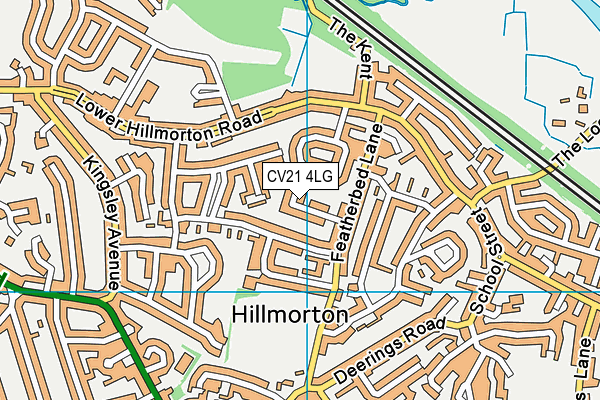 CV21 4LG map - OS VectorMap District (Ordnance Survey) CV21 4LG map - OS VectorMap District (Ordnance Survey)