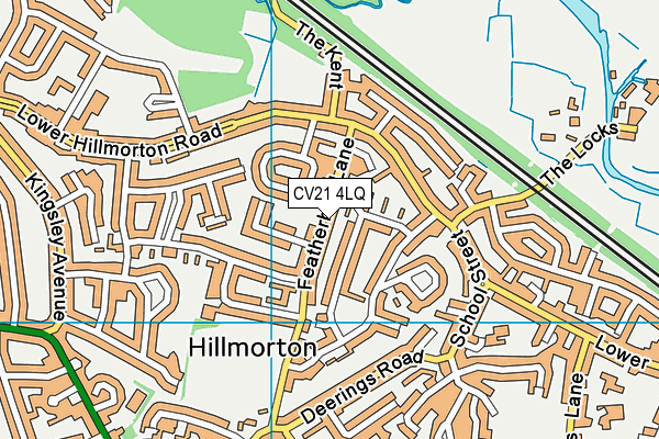 CV21 4LQ map - OS VectorMap District (Ordnance Survey)