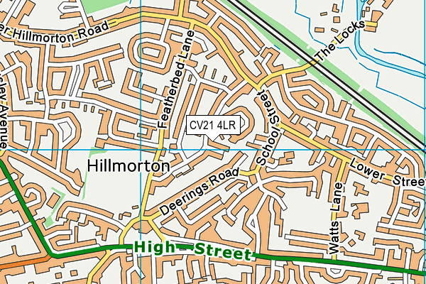 CV21 4LR map - OS VectorMap District (Ordnance Survey) CV21 4LR map - OS VectorMap District (Ordnance Survey)
