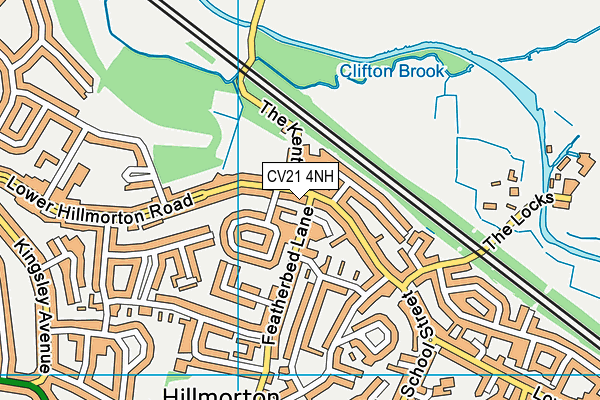 CV21 4NH map - OS VectorMap District (Ordnance Survey) CV21 4NH map - OS VectorMap District (Ordnance Survey)