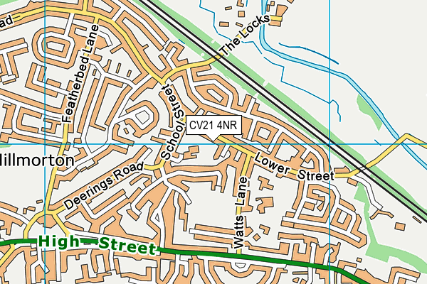 CV21 4NR map - OS VectorMap District (Ordnance Survey) CV21 4NR map - OS VectorMap District (Ordnance Survey)