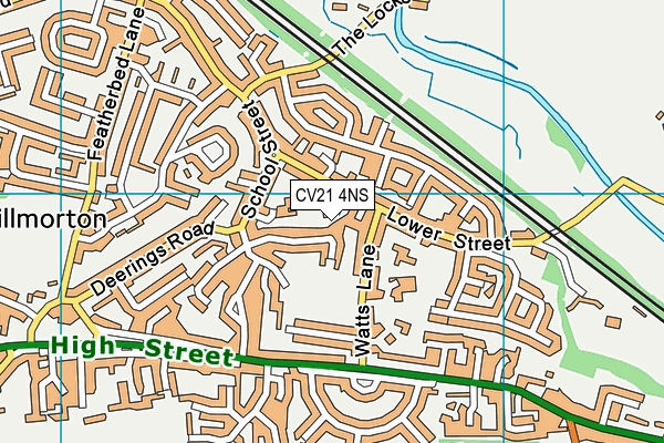 CV21 4NS map - OS VectorMap District (Ordnance Survey) CV21 4NS map - OS VectorMap District (Ordnance Survey)