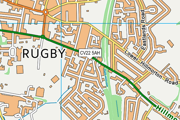 CV22 5AH map - OS VectorMap District (Ordnance Survey) CV22 5AH map - OS VectorMap District (Ordnance Survey)