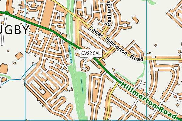 CV22 5AL map - OS VectorMap District (Ordnance Survey) CV22 5AL map - OS VectorMap District (Ordnance Survey)