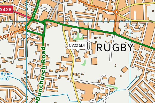CV22 5DT map - OS VectorMap District (Ordnance Survey) CV22 5DT map - OS VectorMap District (Ordnance Survey)