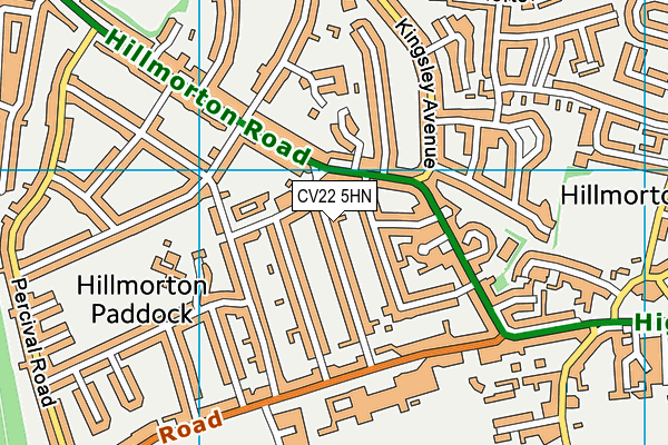 CV22 5HN map - OS VectorMap District (Ordnance Survey) CV22 5HN map - OS VectorMap District (Ordnance Survey)