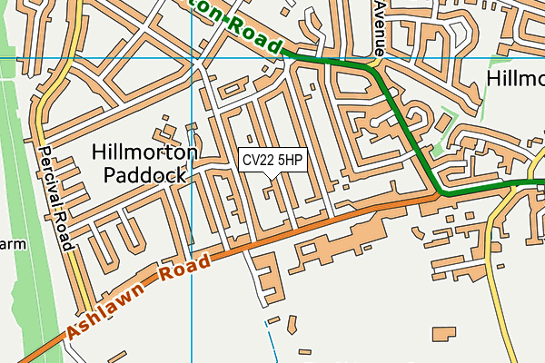 CV22 5HP map - OS VectorMap District (Ordnance Survey) CV22 5HP map - OS VectorMap District (Ordnance Survey)