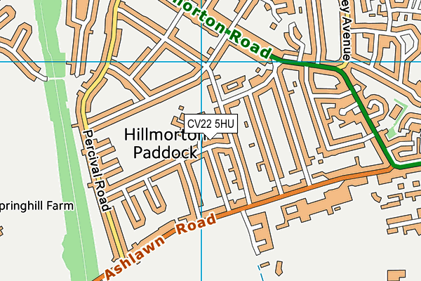 CV22 5HU map - OS VectorMap District (Ordnance Survey) CV22 5HU map - OS VectorMap District (Ordnance Survey)