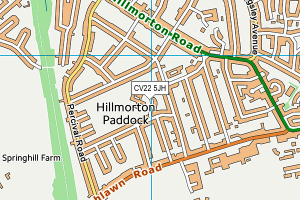 CV22 5JH map - OS VectorMap District (Ordnance Survey) CV22 5JH map - OS VectorMap District (Ordnance Survey)