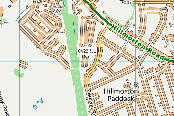 CV22 5JL map - OS VectorMap District (Ordnance Survey) CV22 5JL map - OS VectorMap District (Ordnance Survey)