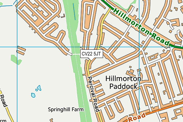 CV22 5JT map - OS VectorMap District (Ordnance Survey) CV22 5JT map - OS VectorMap District (Ordnance Survey)