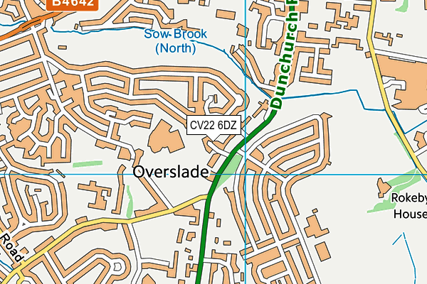 CV22 6DZ map - OS VectorMap District (Ordnance Survey) CV22 6DZ map - OS VectorMap District (Ordnance Survey)