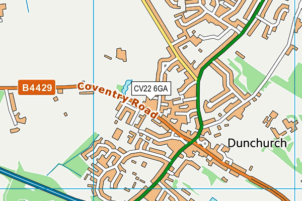 CV22 6GA map - OS VectorMap District (Ordnance Survey) CV22 6GA map - OS VectorMap District (Ordnance Survey)