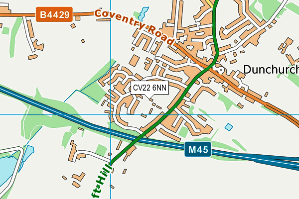 CV22 6NN map - OS VectorMap District (Ordnance Survey) CV22 6NN map - OS VectorMap District (Ordnance Survey)