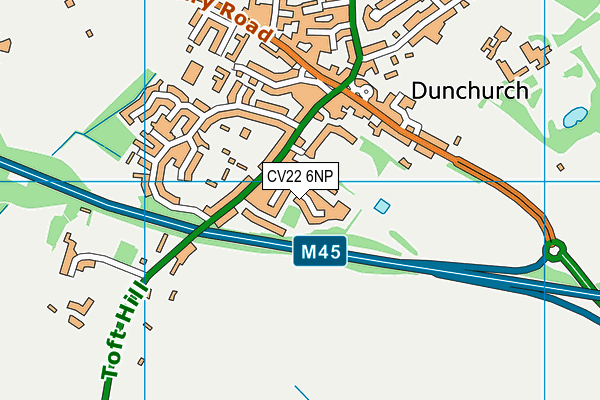 CV22 6NP map - OS VectorMap District (Ordnance Survey) CV22 6NP map - OS VectorMap District (Ordnance Survey)
