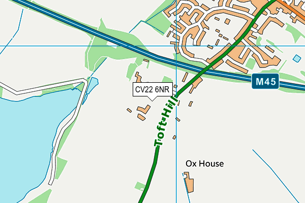 CV22 6NR map - OS VectorMap District (Ordnance Survey)