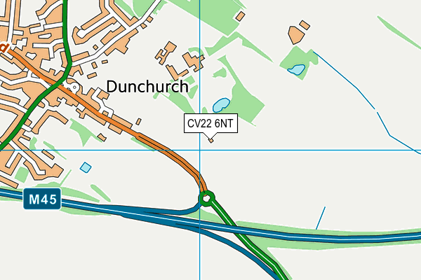 CV22 6NT map - OS VectorMap District (Ordnance Survey) CV22 6NT map - OS VectorMap District (Ordnance Survey)