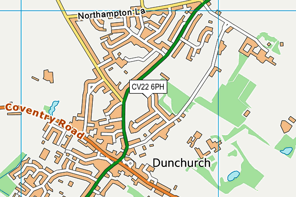 CV22 6PH map - OS VectorMap District (Ordnance Survey) CV22 6PH map - OS VectorMap District (Ordnance Survey)