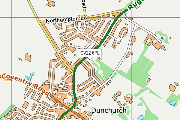 CV22 6PL map - OS VectorMap District (Ordnance Survey) CV22 6PL map - OS VectorMap District (Ordnance Survey)
