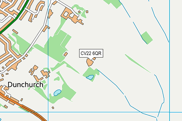 CV22 6QR map - OS VectorMap District (Ordnance Survey) CV22 6QR map - OS VectorMap District (Ordnance Survey)