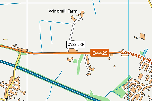 CV22 6RP map - OS VectorMap District (Ordnance Survey) CV22 6RP map - OS VectorMap District (Ordnance Survey)