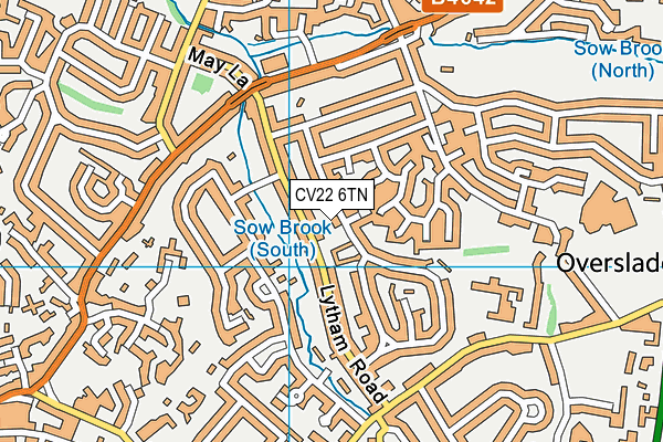 CV22 6TN map - OS VectorMap District (Ordnance Survey) CV22 6TN map - OS VectorMap District (Ordnance Survey)