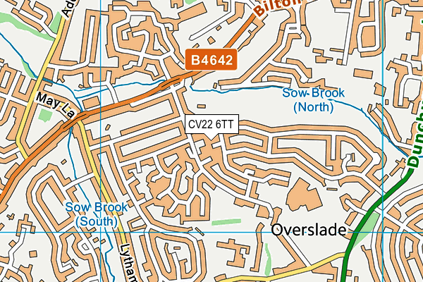 CV22 6TT map - OS VectorMap District (Ordnance Survey) CV22 6TT map - OS VectorMap District (Ordnance Survey)
