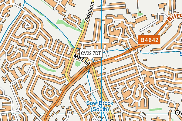 CV22 7DT map - OS VectorMap District (Ordnance Survey) CV22 7DT map - OS VectorMap District (Ordnance Survey)