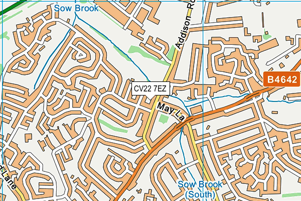 CV22 7EZ map - OS VectorMap District (Ordnance Survey) CV22 7EZ map - OS VectorMap District (Ordnance Survey)