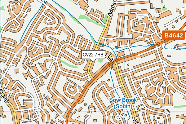 CV22 7HB map - OS VectorMap District (Ordnance Survey) CV22 7HB map - OS VectorMap District (Ordnance Survey)