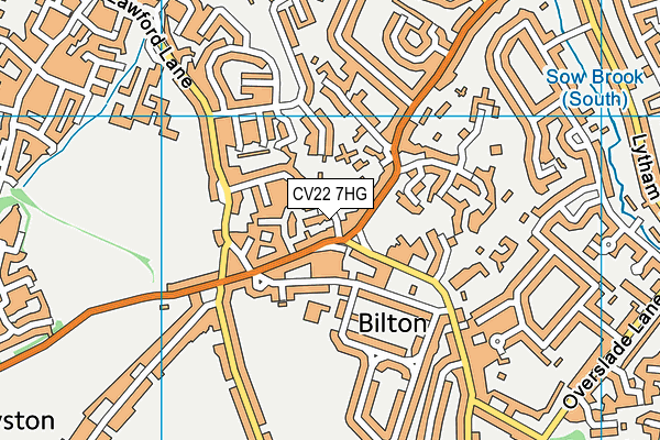 CV22 7HG map - OS VectorMap District (Ordnance Survey) CV22 7HG map - OS VectorMap District (Ordnance Survey)