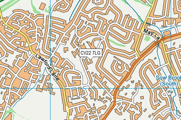 CV22 7LG map - OS VectorMap District (Ordnance Survey) CV22 7LG map - OS VectorMap District (Ordnance Survey)