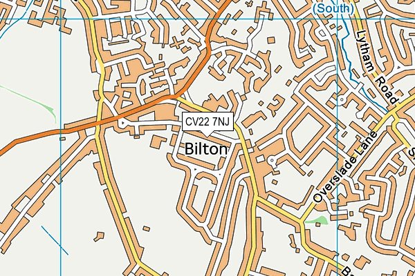 CV22 7NJ map - OS VectorMap District (Ordnance Survey) CV22 7NJ map - OS VectorMap District (Ordnance Survey)