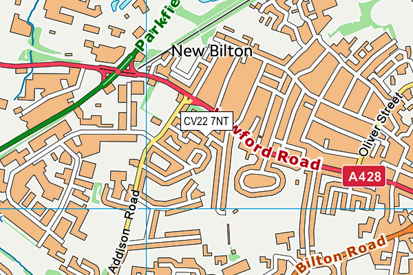CV22 7NT map - OS VectorMap District (Ordnance Survey) CV22 7NT map - OS VectorMap District (Ordnance Survey)