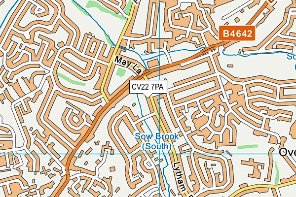 CV22 7PA map - OS VectorMap District (Ordnance Survey) CV22 7PA map - OS VectorMap District (Ordnance Survey)