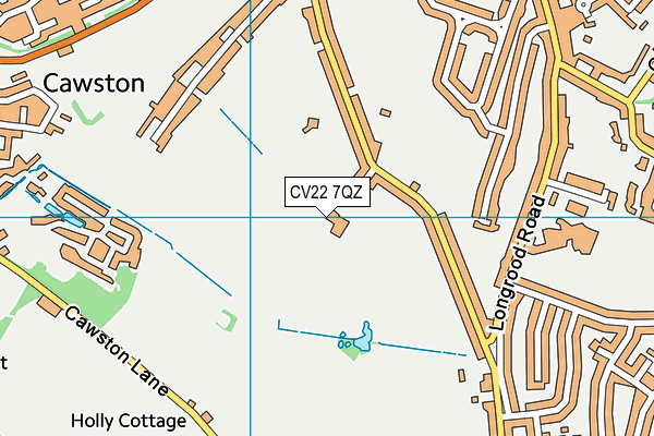 CV22 7QZ map - OS VectorMap District (Ordnance Survey) CV22 7QZ map - OS VectorMap District (Ordnance Survey)