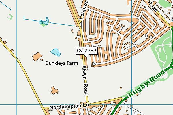 CV22 7RP map - OS VectorMap District (Ordnance Survey) CV22 7RP map - OS VectorMap District (Ordnance Survey)