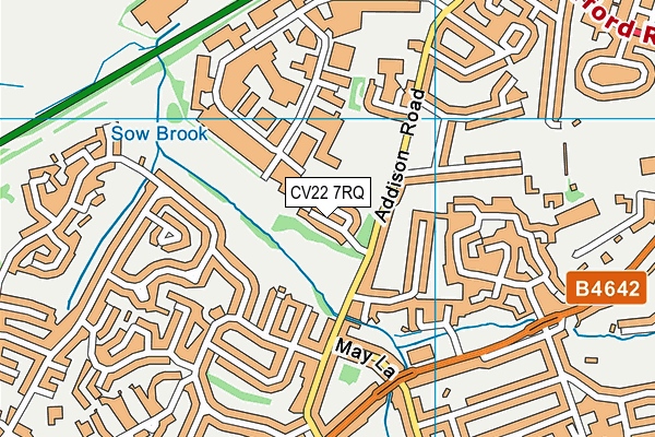 CV22 7RQ map - OS VectorMap District (Ordnance Survey) CV22 7RQ map - OS VectorMap District (Ordnance Survey)