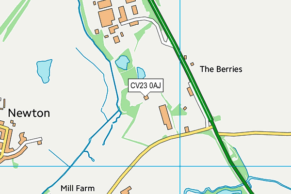 CV23 0AJ map - OS VectorMap District (Ordnance Survey) CV23 0AJ map - OS VectorMap District (Ordnance Survey)