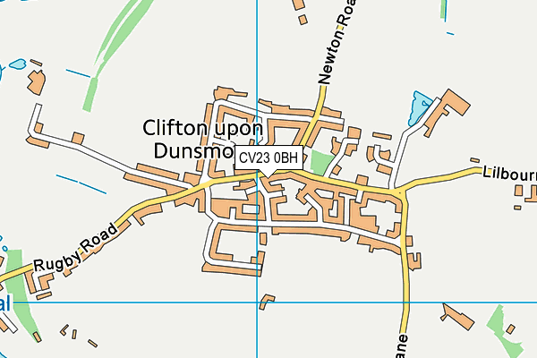 CV23 0BH map - OS VectorMap District (Ordnance Survey)