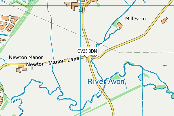CV23 0DN map - OS VectorMap District (Ordnance Survey) CV23 0DN map - OS VectorMap District (Ordnance Survey)