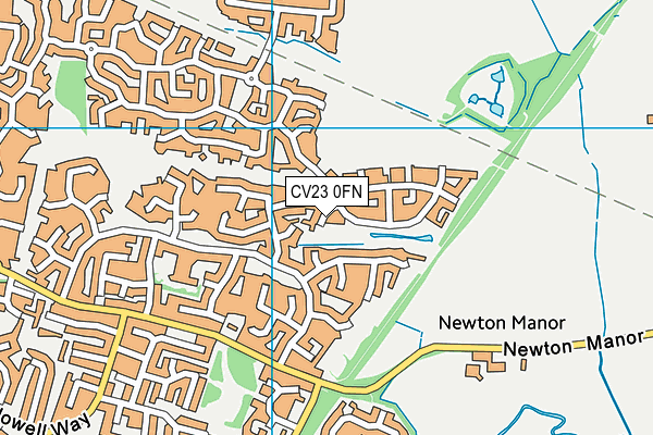 CV23 0FN map - OS VectorMap District (Ordnance Survey) CV23 0FN map - OS VectorMap District (Ordnance Survey)