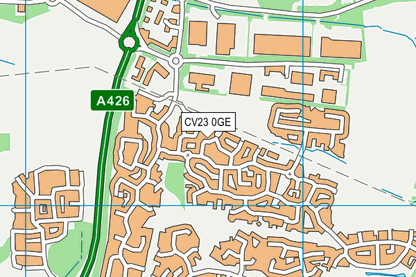 CV23 0GE map - OS VectorMap District (Ordnance Survey) CV23 0GE map - OS VectorMap District (Ordnance Survey)