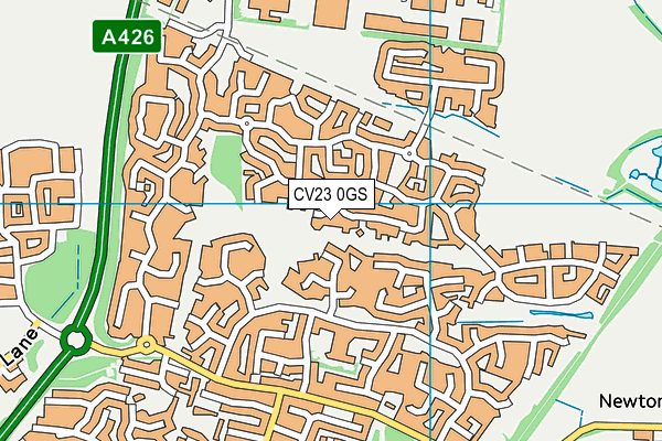 CV23 0GS map - OS VectorMap District (Ordnance Survey) CV23 0GS map - OS VectorMap District (Ordnance Survey)