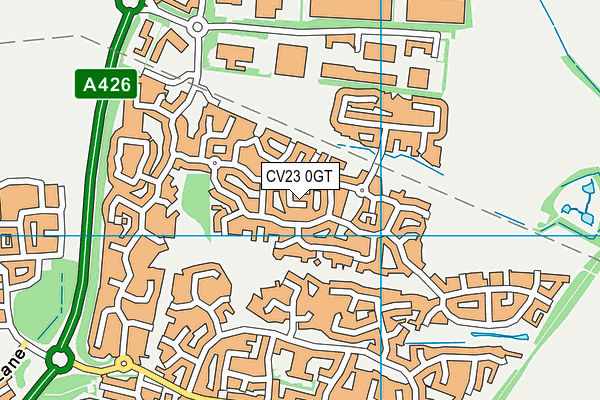 CV23 0GT map - OS VectorMap District (Ordnance Survey) CV23 0GT map - OS VectorMap District (Ordnance Survey)